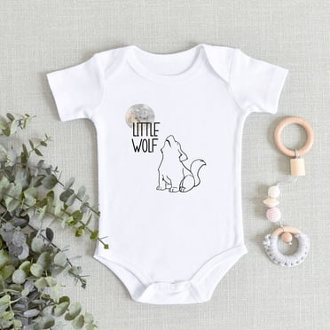Game Of Thrones Little Wolf Bodysuit - 100% Cotton Baby One-Piece, Short Sleeve