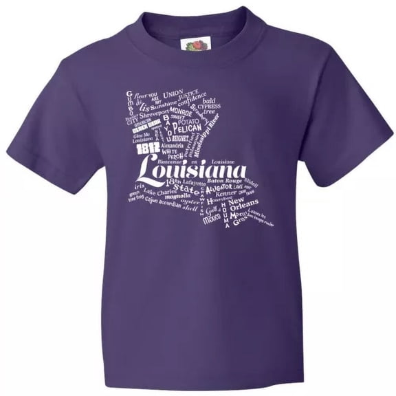 Bella Canvas Louisiana Word Salad State Home Pelican Saints New Mardi Toddler Shirt