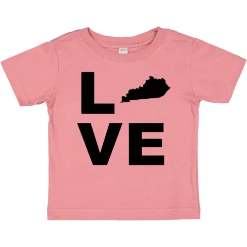 Bella Canvas Love Kentucky Baby Toddler Shirt State Support America Infant Shower