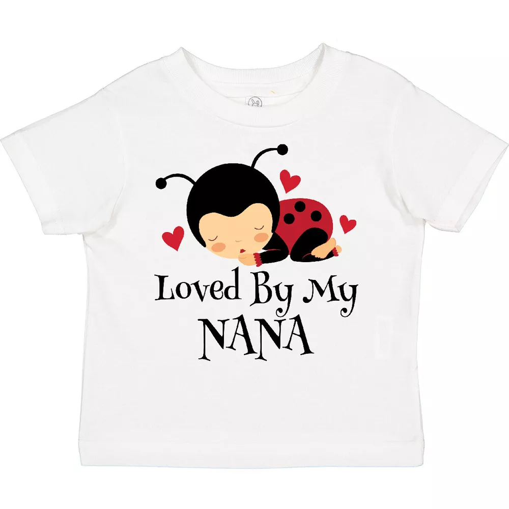 Ladybug "My Nana & Papa Love Me" Baby Bodysuit - Cute Newborn Onesie | Long Sleeve Snap Closure Jumpsuit