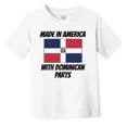 thumbnail image 1 of Bella Canvas Made In America With Dominican Parts Dominican Republic Flag Funny Toddler Shirt Boys & Girls Shirt, Gift for Baby or Kids, 1 of 3