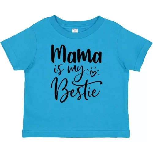 Bella Canvas Mama Is My Bestie Baby Toddler Shirt Mothers Day For Kids Love Best Friend