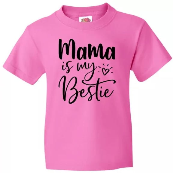 Bella Canvas Mama Is My Bestie Mothers Day For Kids Love Best Friend Toddler Shirt