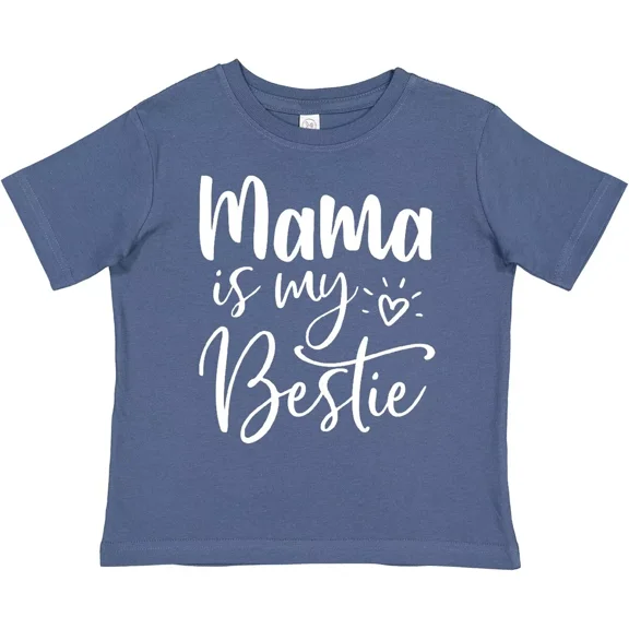 Bella Canvas Mama Is My Bestie Toddler Shirt Mothers Day For Kids Love Best Mom Toddler Shirt
