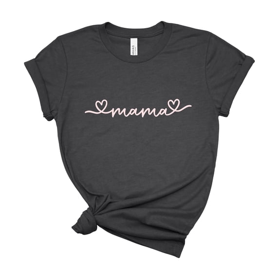 Bella Canvas Mama Printed Tee for Moms Women Casual Birthday Gift Shirt