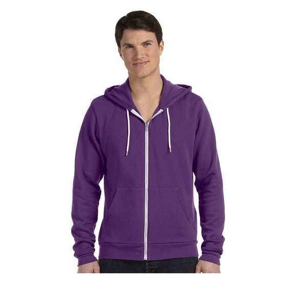 Bella Canvas Men'S 3739 Unisex Poly-Cotton Fleece Full-Zip Hoodie