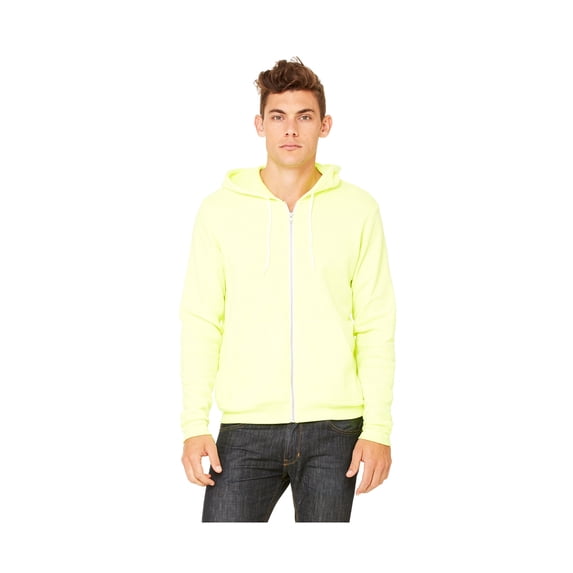 Bella Canvas Men'S 3739 Unisex Poly-Cotton Fleece Full-Zip Hoodie