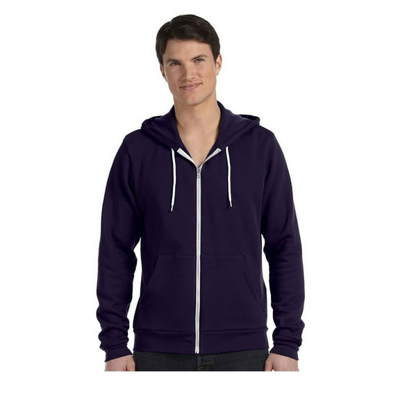 Bella Canvas Men'S 3739 Unisex Poly-Cotton Fleece Full-Zip Hoodie