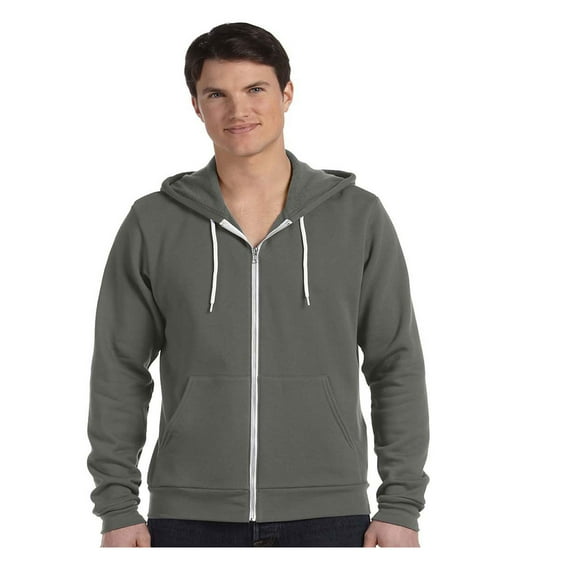 Bella Canvas Men'S 3739 Unisex Poly-Cotton Fleece Full-Zip Hoodie