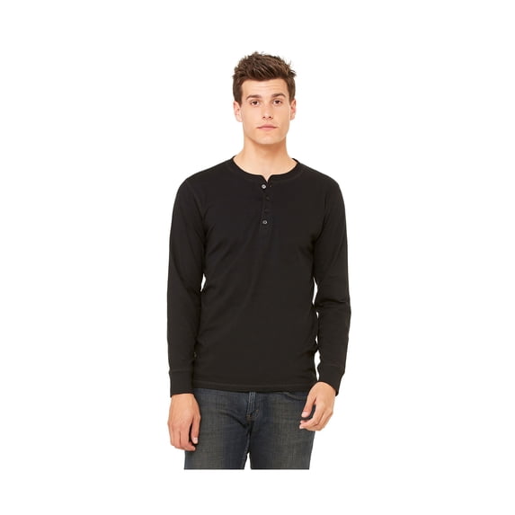 Bella Canvas Men's 4-Button Henley T-Shirt, Style 3150