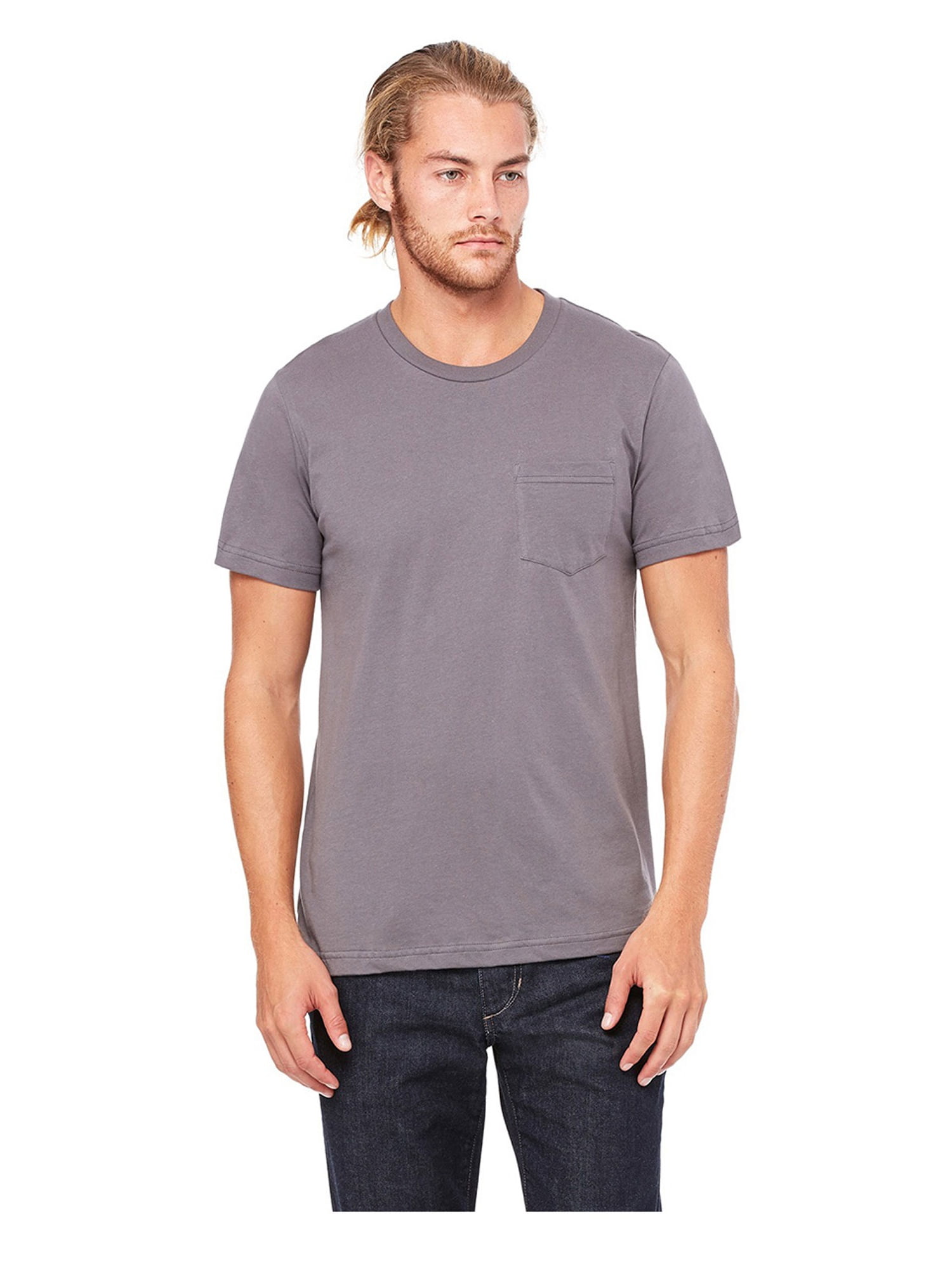 Bella Canvas Menâ€™s Fitted Jersey Pocket T-Shirt, Style C3021 ...