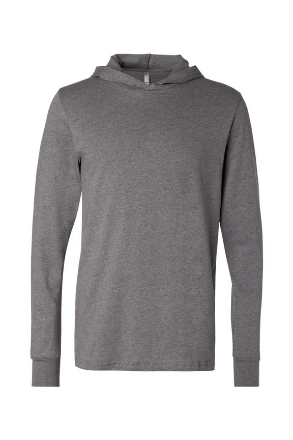 Bella & Canvas Men's Jersey Long Sleeve Hoodie