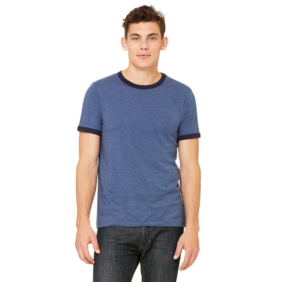 Bella + Canvas Men's Jersey Short-Sleeve Ringer T-Shirt - 3055C