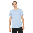 thumbnail image 1 of Bella Canvas Men's Jersey T-Shirt, CVC Short Sleeve Crewneck Heather Prism Blue Tee, 2XL, 1 of 5