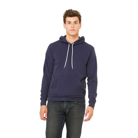 Bella & Canvas Men's Poly-Cotton Fleece Pullover Hoodie