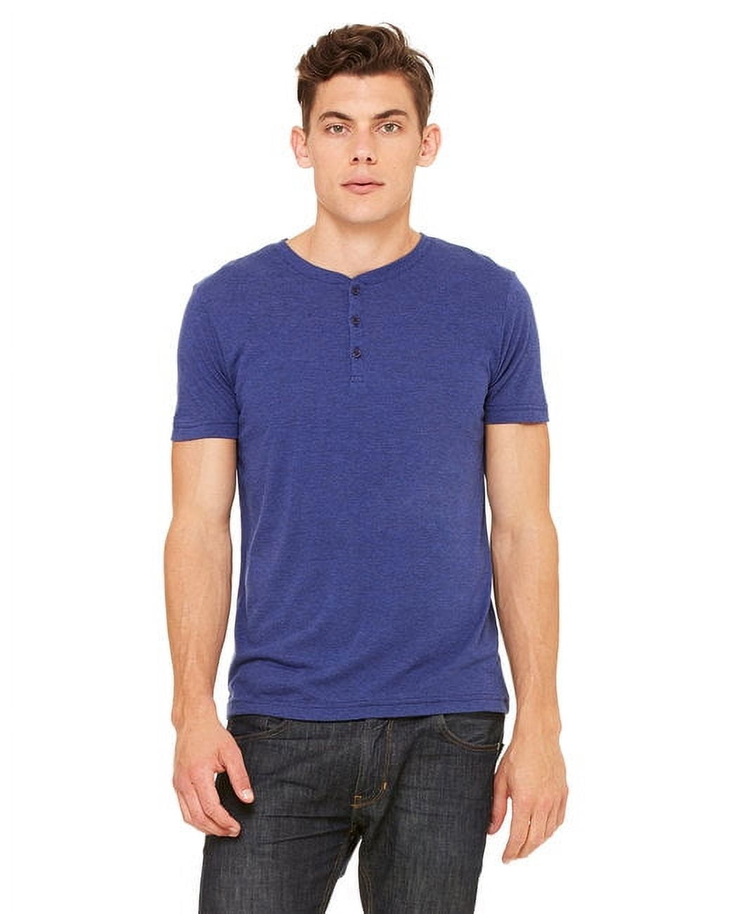Bella canvas short sleeve henley deals