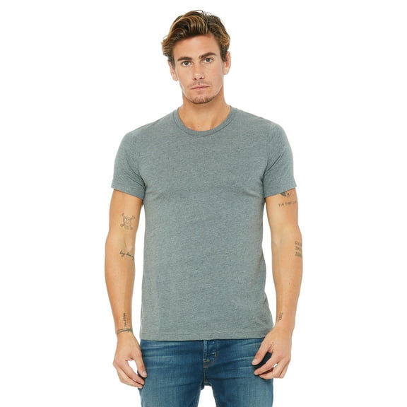Bella Canvas Men's Taped Shoulders Crewneck T-Shirt, Style C3001