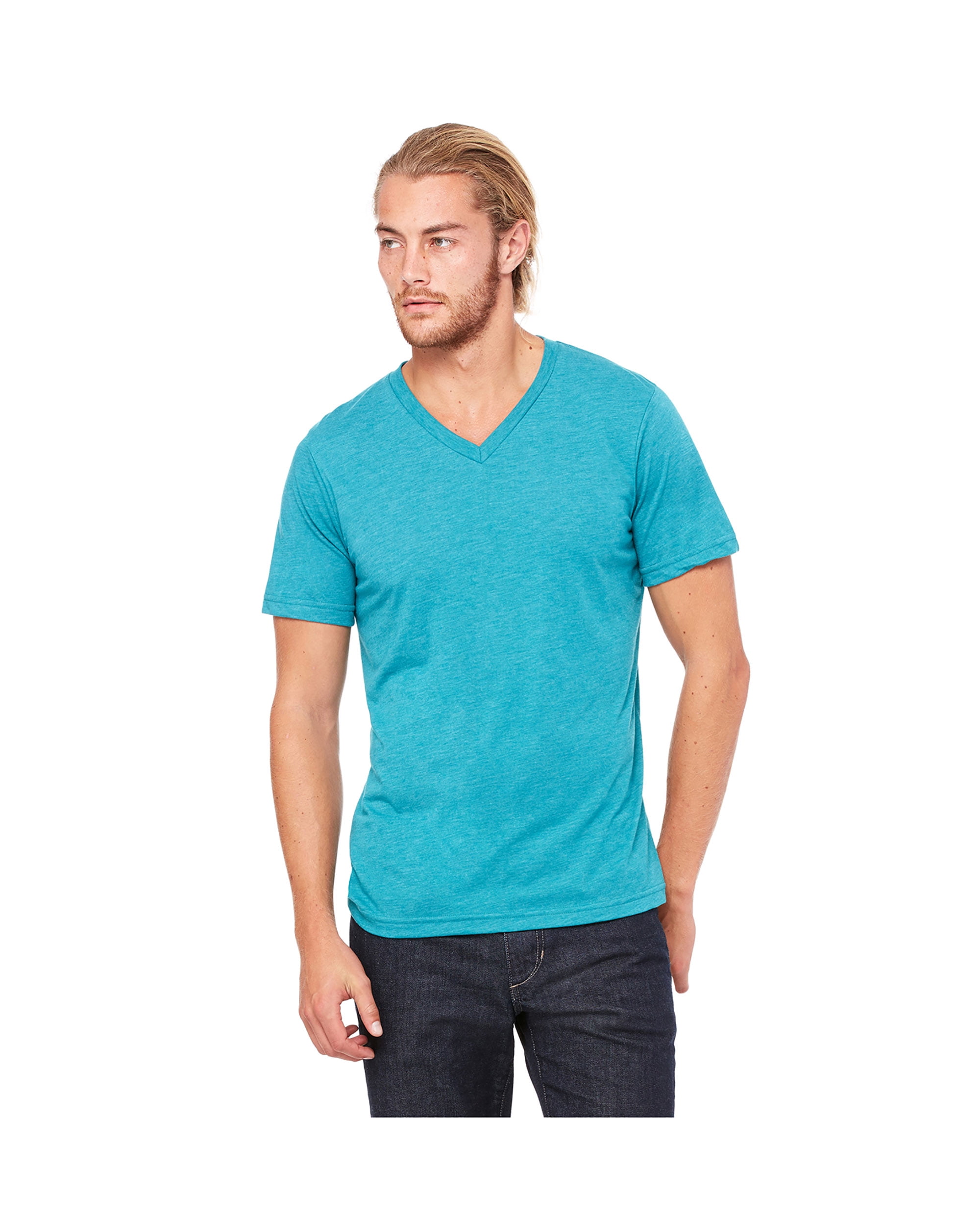 Bella Canvas Men's Triblend Sideseamed Fit V-Neck T-Shirt, Style C3415 ...