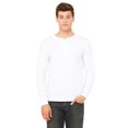 thumbnail image 1 of Bella + Canvas Men's four-button placket Long Sleeve Henley 3150, 1 of 5