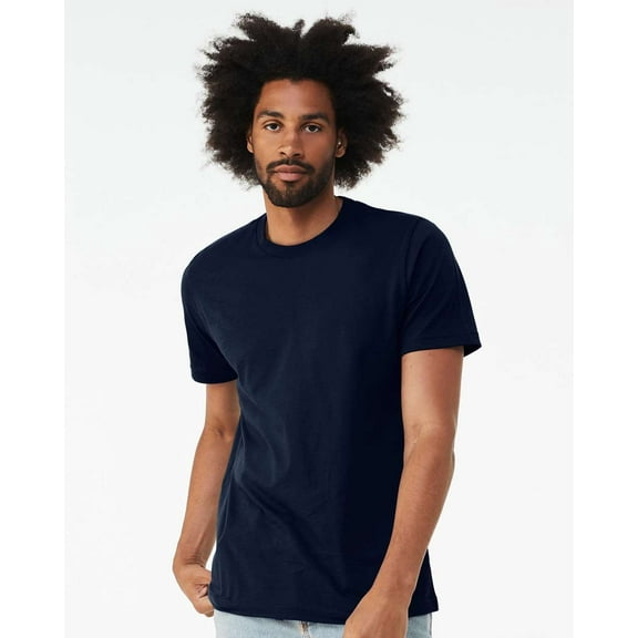 Bella Canvas Mens CVC Jersey Tee, XL, Solid Navy Blend
