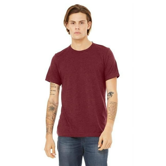 Bella Canvas Mens Crewneck Triblend Short Sleeve Tee, XS