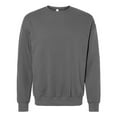 thumbnail image 1 of Bella Canvas Mens Sponge Fleece Drop Shoulder Crewneck Sweatshirt, S, Asphalt, 1 of 3