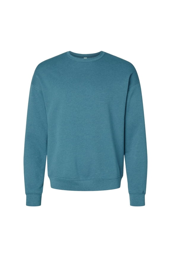 Bella Canvas Mens Sponge Fleece Drop Shoulder Crewneck Sweatshirt, XS