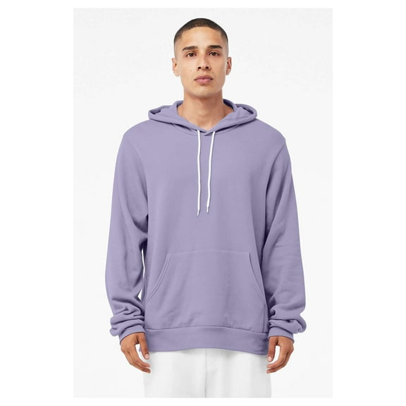 Bella Canvas Mens Sponge Fleece Hoodie, 3XL, Dark Lavender