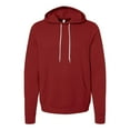thumbnail image 1 of Bella Canvas Mens Sponge Fleece Hoodie, L, Cardinal, 1 of 3