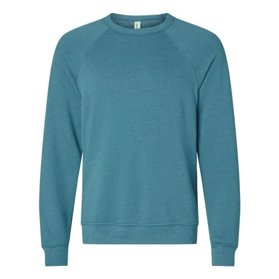Bella Canvas Mens Sponge Fleece Raglan Crewneck Sweatshirt, 2XL
