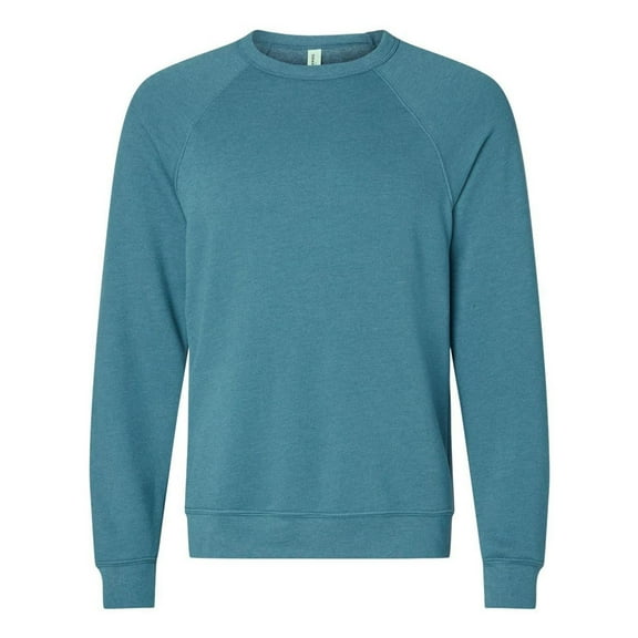 Bella Canvas Mens Sponge Fleece Raglan Crewneck Sweatshirt, S