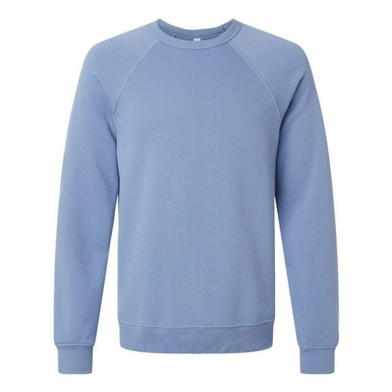 Bella Canvas Mens Sponge Fleece Raglan Crewneck Sweatshirt