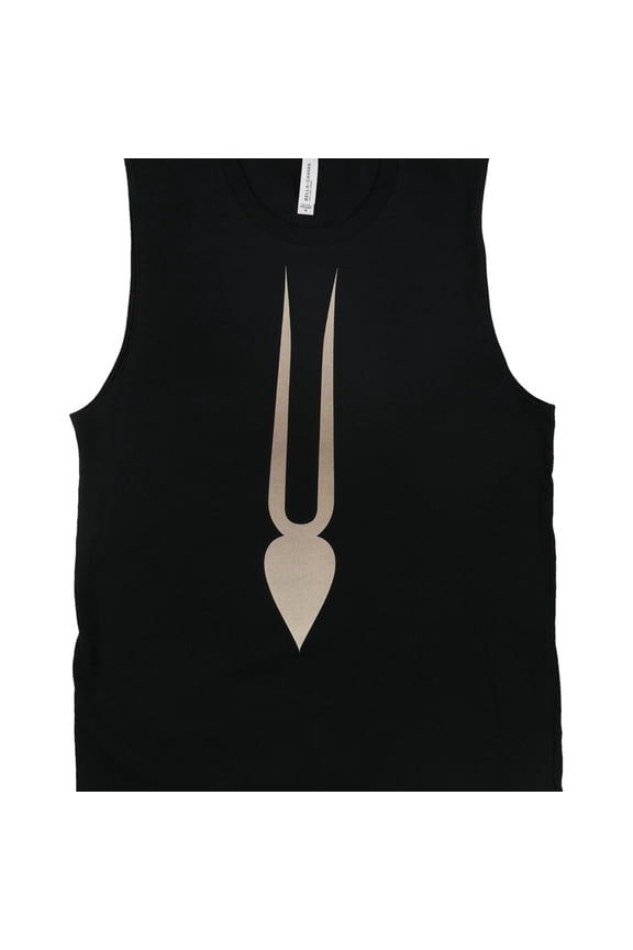 Bella + Canvas Mens Two Tone Tank Top, Black, Medium