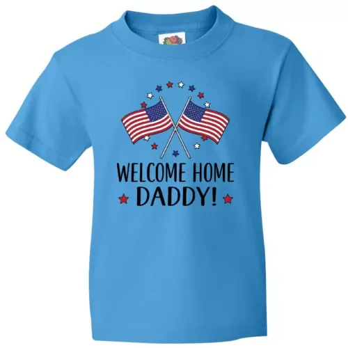 Bella Canvas Military Homecoming Welcome Home Daddy Deployment Childs ...