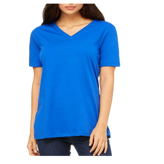 Bella+Canvas Missy Relaxed Ringspun Combed V-Neck T-Shirt, Style 6405