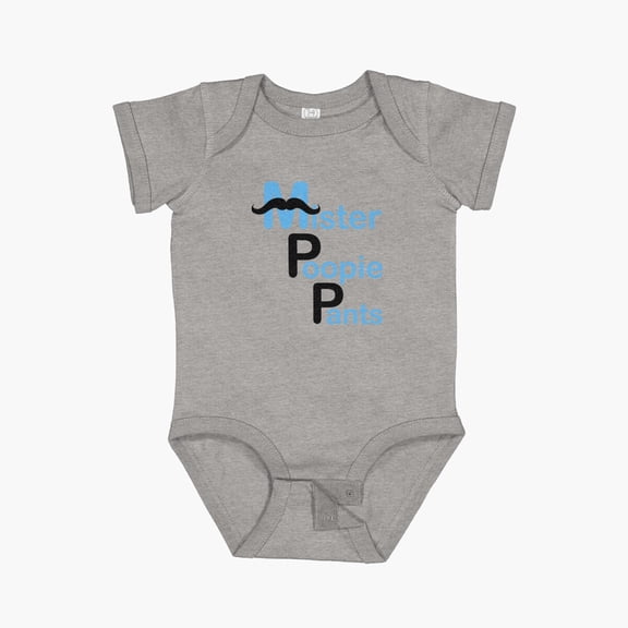 Bella Canvas Mister Poopie Pants Short Sleeve Baby One-Piece Newborn Gender Neutral Outfit, Baby Boy Or Girl Bodysuit, Birrthday Gifts