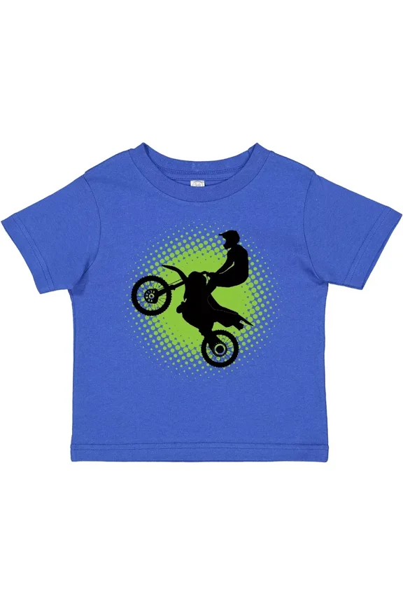Bella Canvas Motocross Rider Freestyle Sports Toddler T-Shirt Racing Stunts Unisex