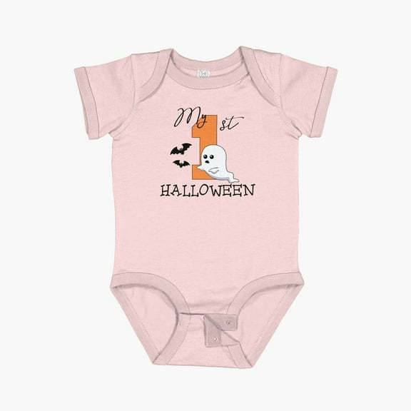 Bella Canvas My 1St Halloween Short Sleeve Baby One-Piece Newborn Gender Neutral Outfit, Baby Boy Or Girl Bodysuit, Birrthday Gifts