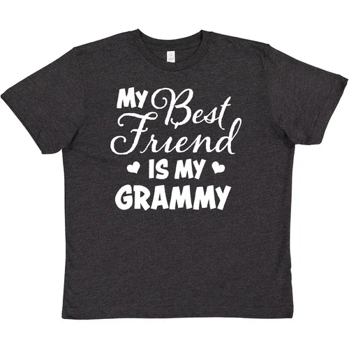 Bella Canvas My Best Friend Is My Grammy With Hearts Kids Child Toddler Shirt
