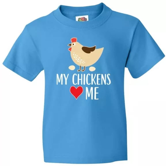 Bella Canvas My Chickens Love Me Farm Fresh Animals Pets Funny Toddler Shirt