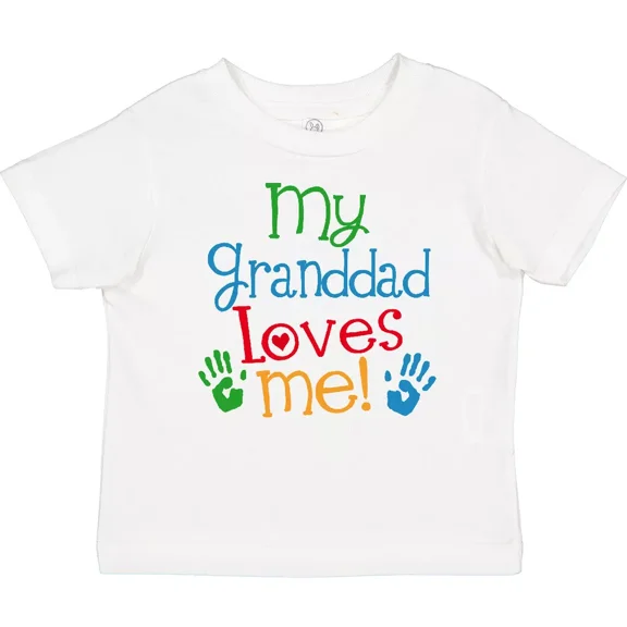 Bella Canvas My Granddad Loves Me Baby Toddler Shirt From Boys Girls Childs Clothing Cute Toddler Shirt