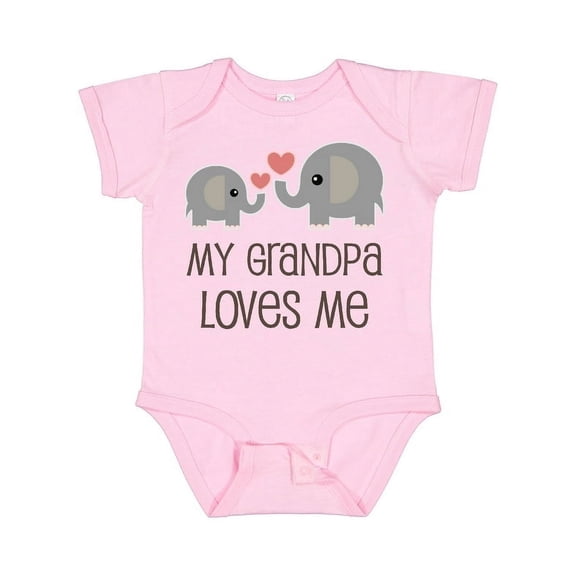 Bella Canvas My Grandpa Loves Me Boys or Girls Baby Bodysuit