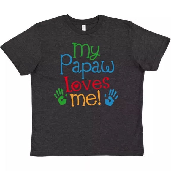 Bella Canvas My Papaw Loves Me Grandchild Childs Cute Clothing Girls Toddler Shirt