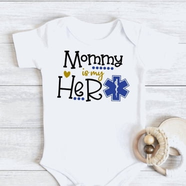 Tstars Keep Calm My Mom Is A Nurse Gift For Mommy Nurse Cute Baby Bodysuit 18M Aqua