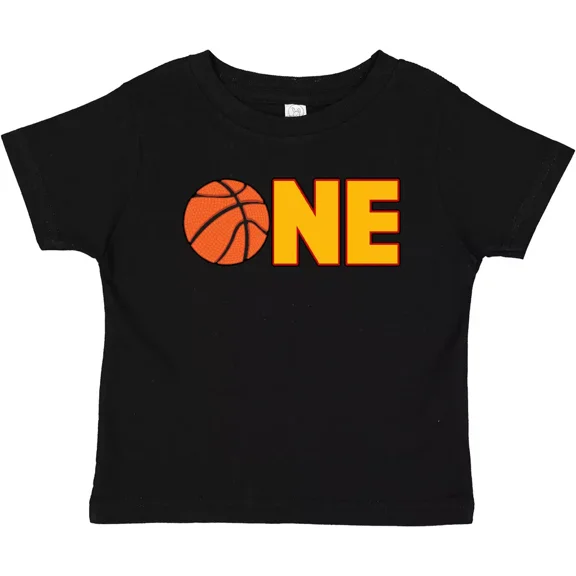 Bella Canvas One- Basketball First Birthday Baby Toddler Shirt Birthdays 1st Team Sport Toddler Shirt