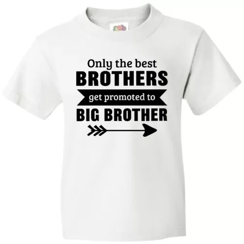 Bella Canvas Only The Best Brothers Get Promoted To Big Brother Arrow Toddler Shirt