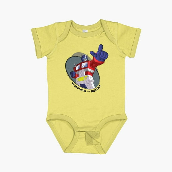 Bella Canvas Optimus Prime - Transform And Roll Out Short Sleeve Baby One-Piece Newborn Gender Neutral Outfit, Baby Boy Or Girl Bodysuit, Birrthday Gifts
