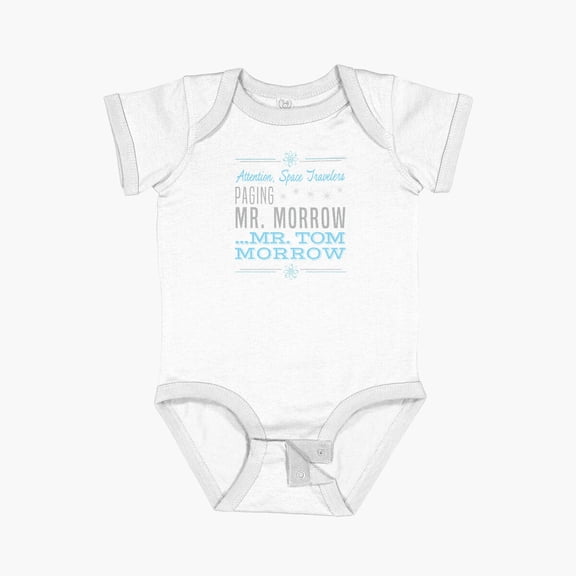 Bella Canvas Paging Mr. Morrow Short Sleeve Baby One-Piece Newborn Gender Neutral Outfit, Baby Boy Or Girl Bodysuit, Birrthday Gifts