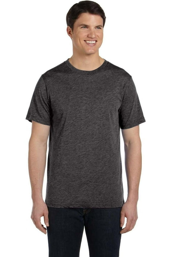 Bella Canvas Perfect Tri-Blend Fashionable T-Shirt X-Large Charcoal Black Triblend