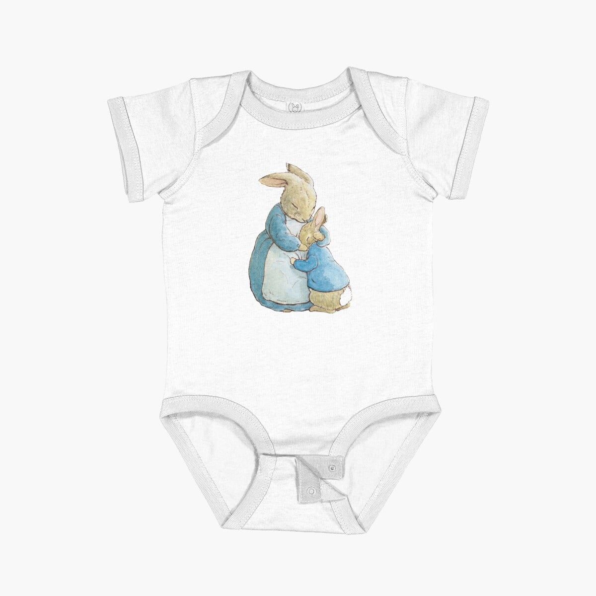Bella Canvas Peter Rabbit And His Mother Short Sleeve Baby One-Piece ...